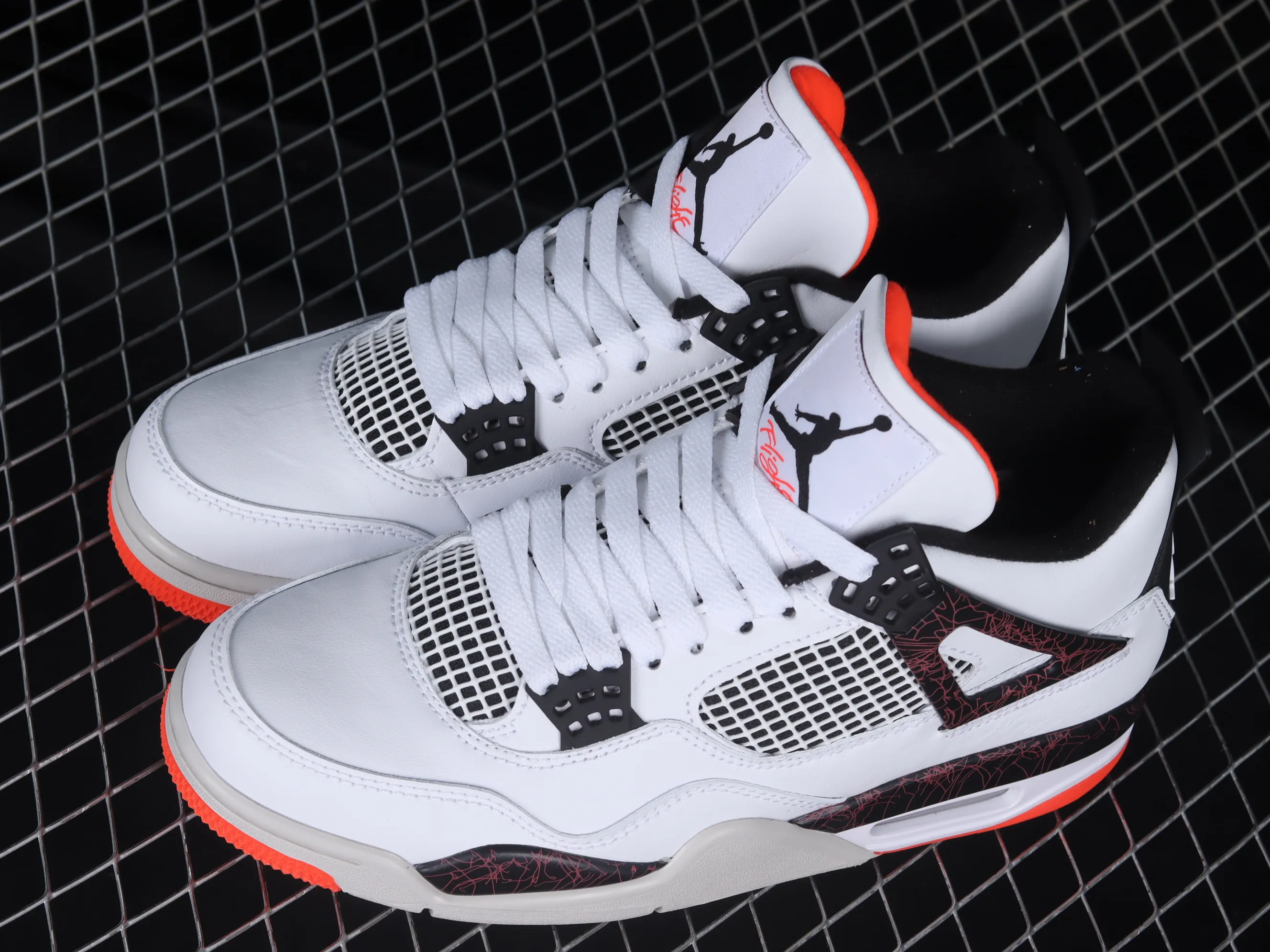 All categories Air Jordan Jordan series basketball shoes Air Jordan 4 X version Air Jordan IV Hot Lava AJ4 Joe 4 hot lava marble pattern 308497-116